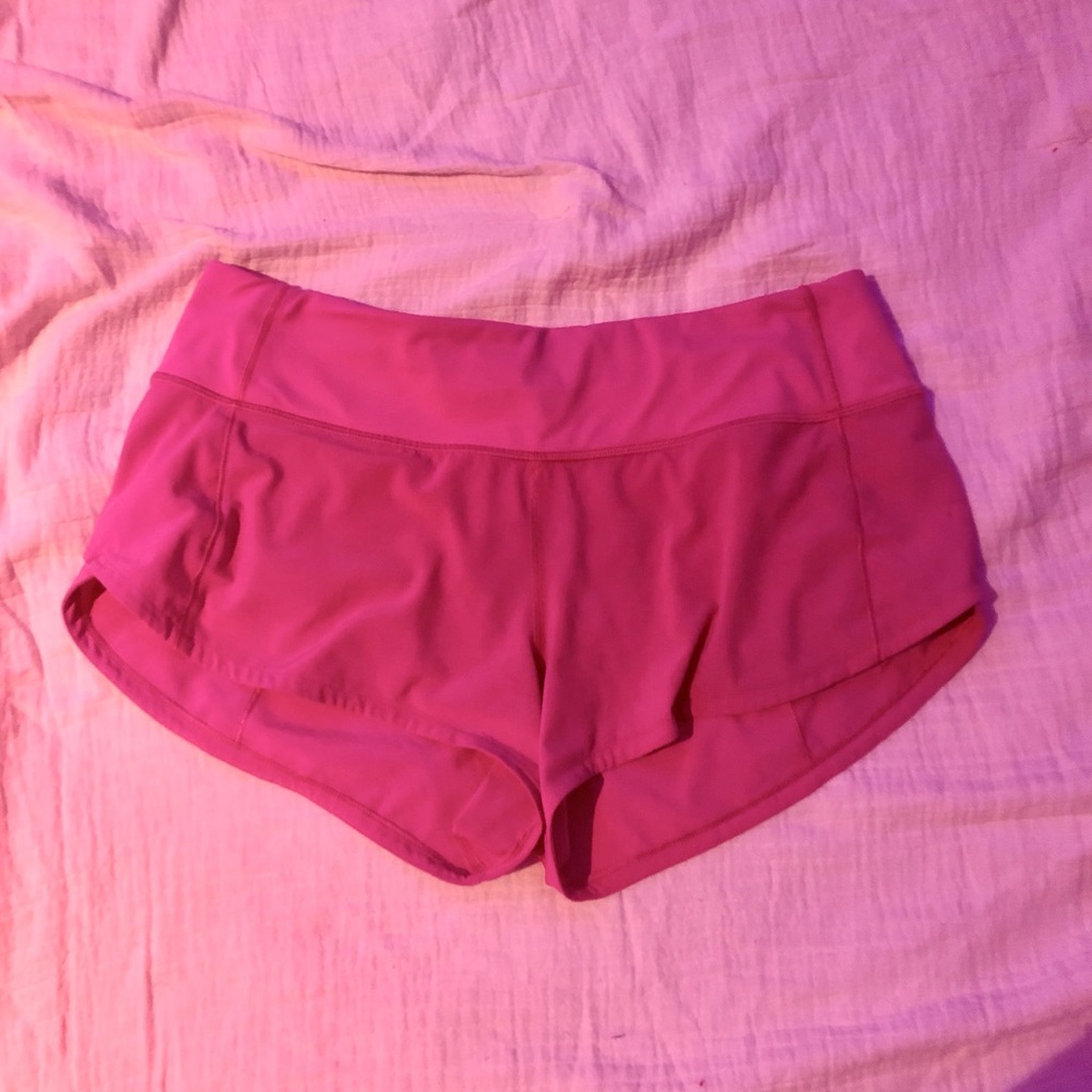 SONIC PINK lululemon speed ups 2.5 inch size 4